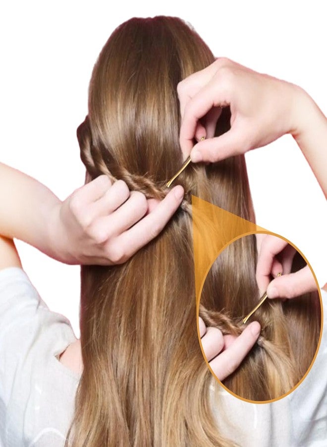 Tyqour 30pcs Jumbo Bobby Pins 3.35 Inch Long Bobby Pins for Thick Updo Hair, Metal Hair Clips Hairpins Hair Accessories for Women, Gold Long Hair Pins Hair Clips Hairpins Hair Accessories - Image 3